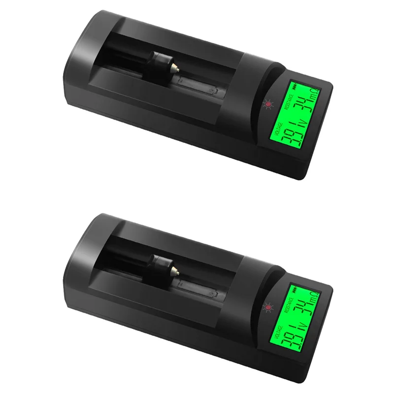 ABRW-2X display digital testador de resistência interna de tensão da bateria 0-999mΩ universal 18650 bateria de lítio detecção aa