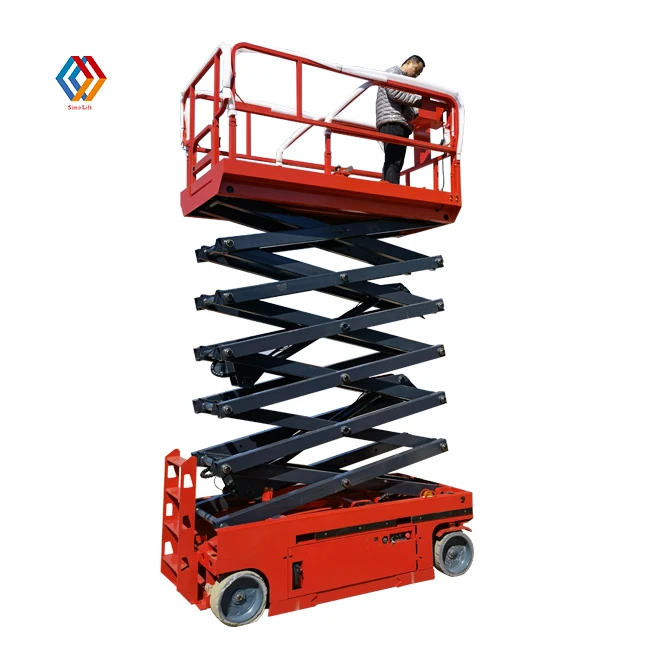 2025 6m 12m Electrical Lift Platform Battery Powered Lifting Platform Sissor Ladder Work Platform Movable Scaffold Scissors Lift