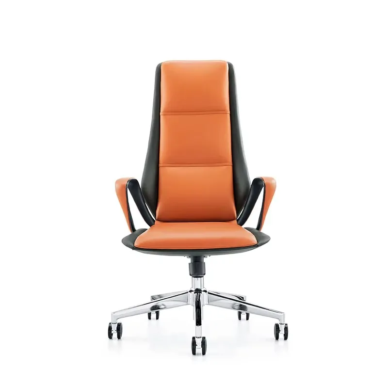 

@#Luxury Executive Office Chair Genuine Leather Upholstery Ergonomic Curved Backrest Suitable for Luxurious Office Spaces