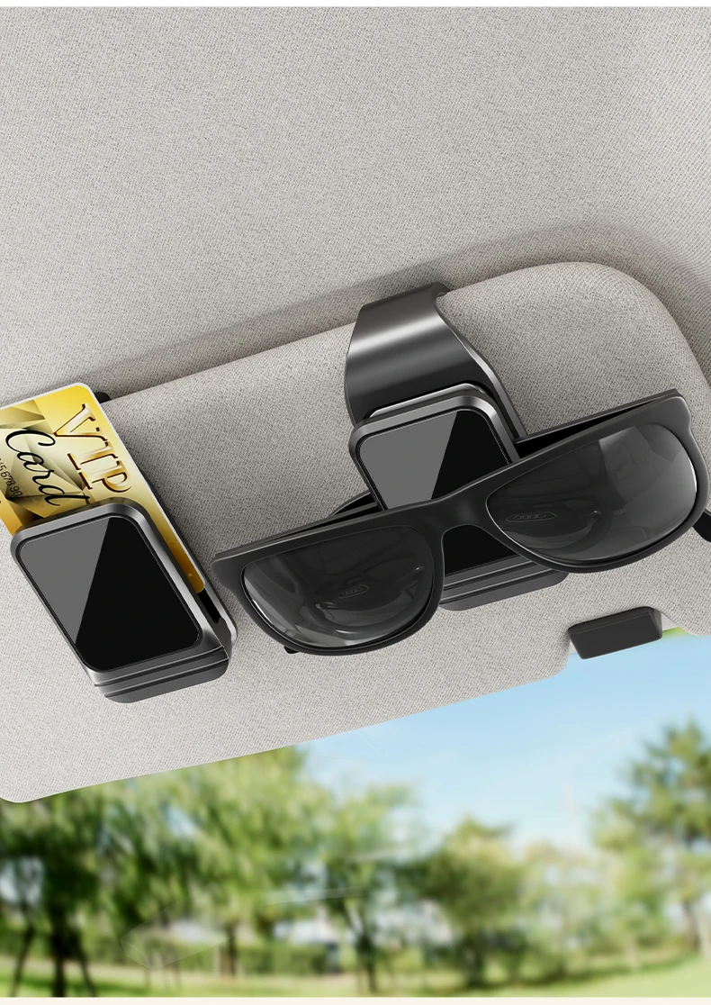 Car eyeglass holder sunshade clips easy to install, universal model, eyeglass bracket, sunglasses hanger, wholesale.