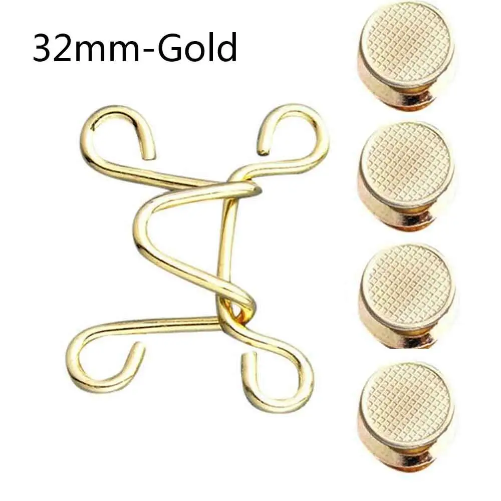 Removable Detachable Pant Clothing  Sewing Adjustable Snap Button Nail-free Waist Buckle Waist Buckle Extender Waist Closing