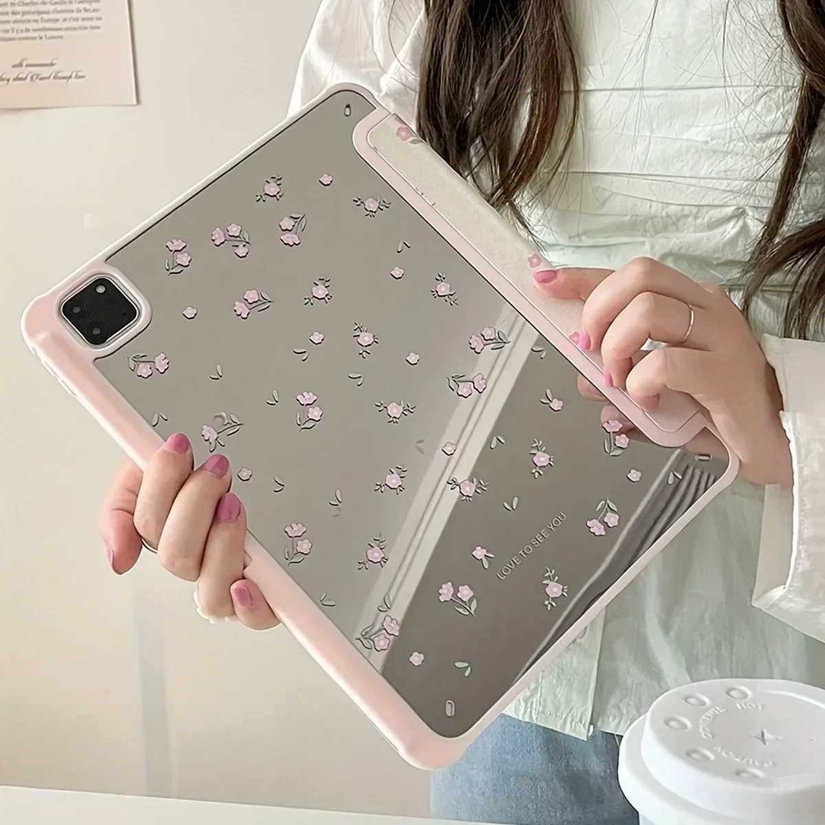 5th 6th Pro 11 Tri-fold Stand Protective Cover,Tablet Case for Apple iPad 10.9 inch 10th Generation,Floral Pattern iPad Cases