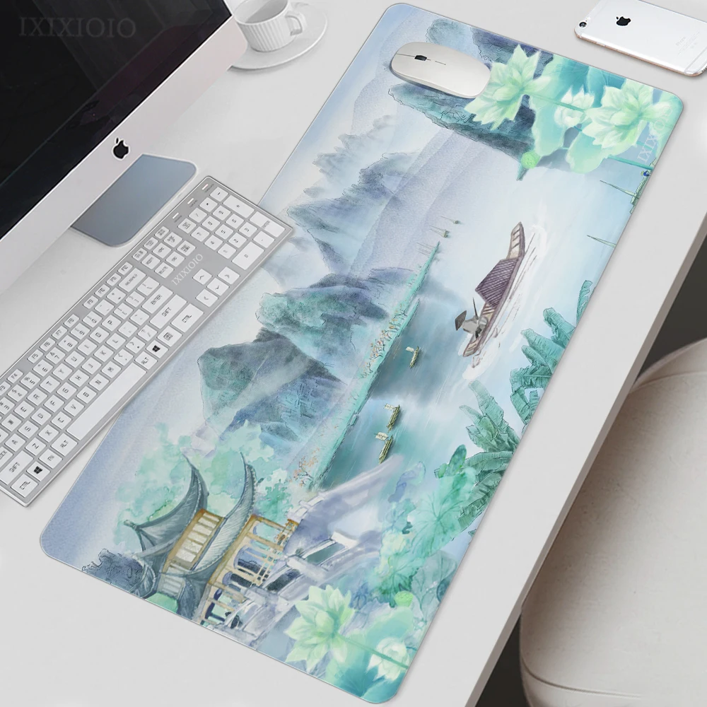 Landscape Painting Mouse Pad Gaming XL Home Mousepad XXL keyboard pad Mouse Mat Soft Office Laptop Desktop Mouse Pad Mice Pad