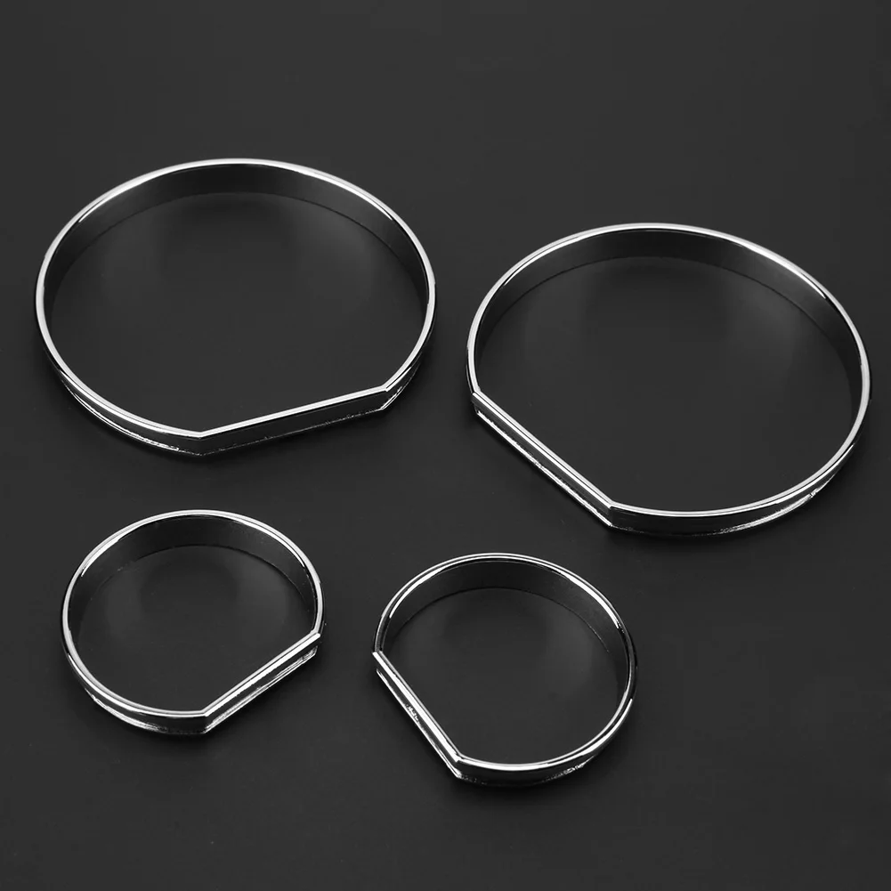 4Pcs Car Front Dashboard Frame Decoration Trim Circle Styling Accessories for BMW E46 Car Auto Replacement Tools