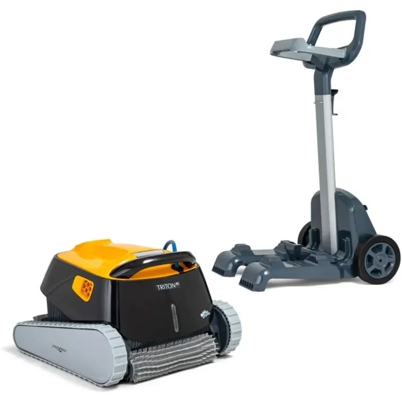 Dolphin Triton PS w/Powerstream Inground Robotic，Pool Cleaner，Upgraded Swivel with Caddy