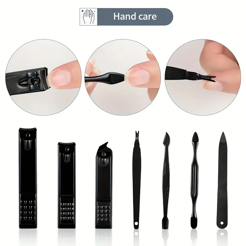 7/10/16/18 Kit per la riduzione delle unghie: strumenti professionali per manicure e pedicure, design moderno, set portatile da viaggio, cura sicura delle unghie