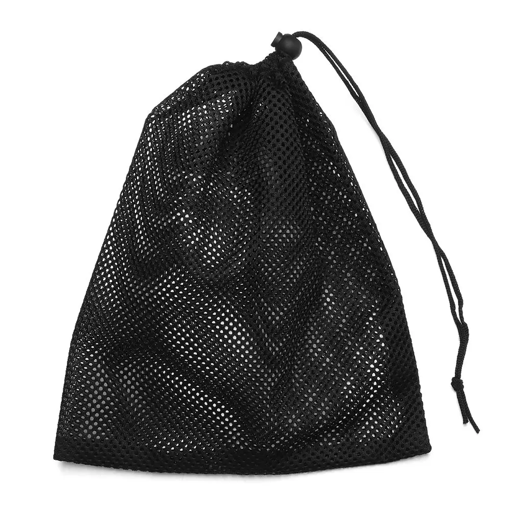 Borsa per la conservazione con coulisse in rete di Nylon resistente borsa per la biancheria multiuso da viaggio per la casa all\'aperto