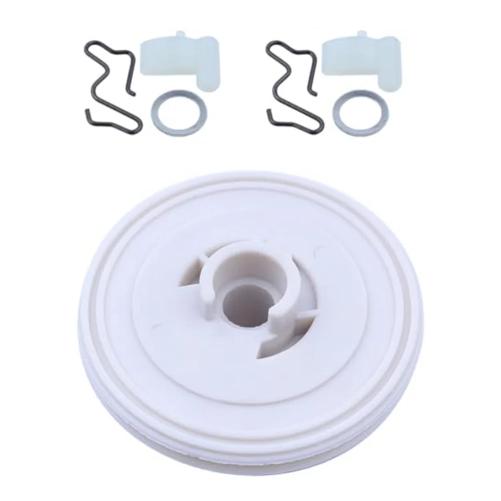 White Plastic Starter Return Spring Pulley Ratchet Washer Kit For MS240 MS260 024 026 Chainsaw Parts 11251950401 Assembly