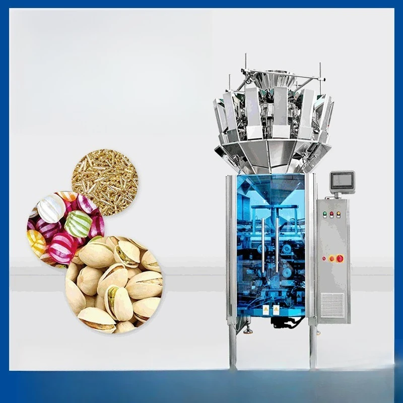 Computer multi-head combination scale packaging machine green pepper garlic rice food quantitative packaging machine
