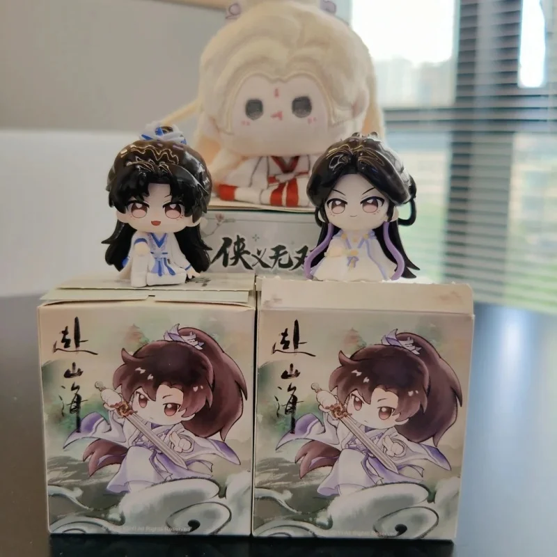 حقيقي فوشان هاي الجلوس عرض الجبال البحار سلسلة صندوق أعمى تمثال صغير سطح المكتب زخرفة بولي كلوريد الفينيل نموذج اللعب دمية صندوق غامض الهدايا #4