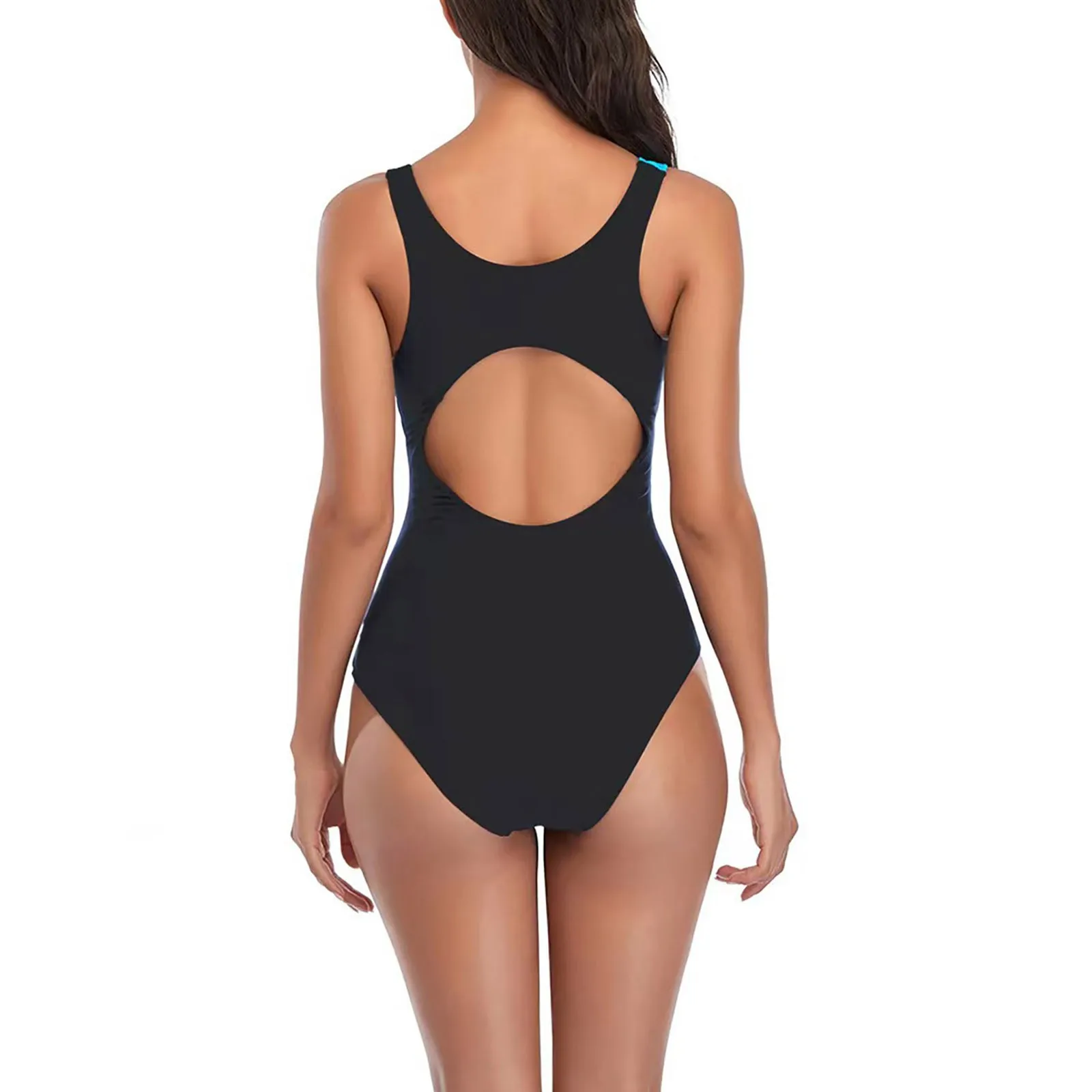 Sexy One-Piece Large Swimsuits Closed Plus Size Swimwear Sports Female Body Bathing Suit For Pool Beach Women\'S Swimming Suit