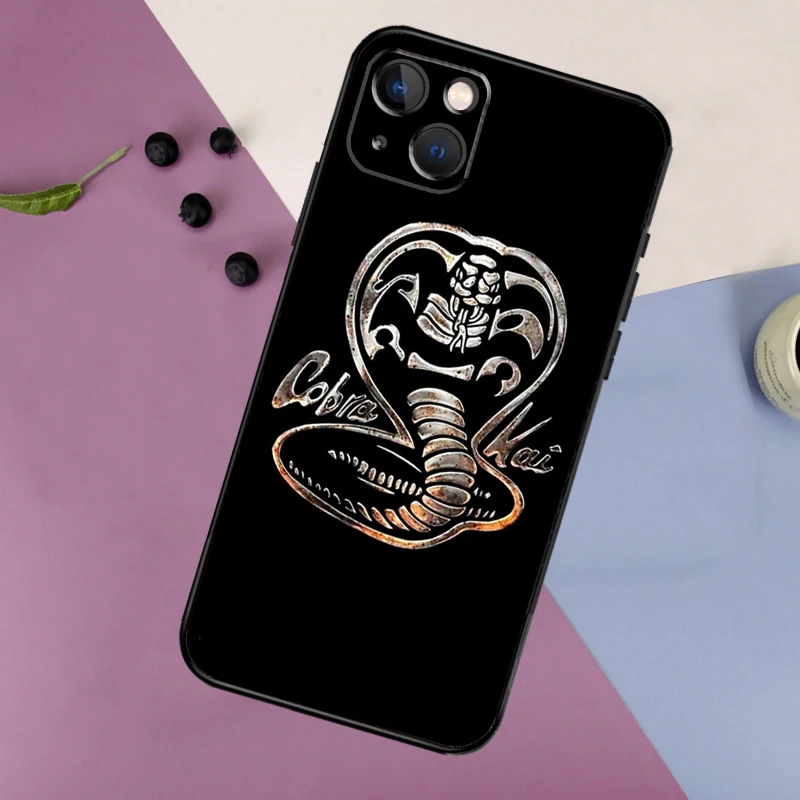 Cobra Kai Snake Phone Case For iPhone 11 12 13 14 16 15 Pro Max Mini 7 8 Plus X XR XS Max Bumper Cases Cover