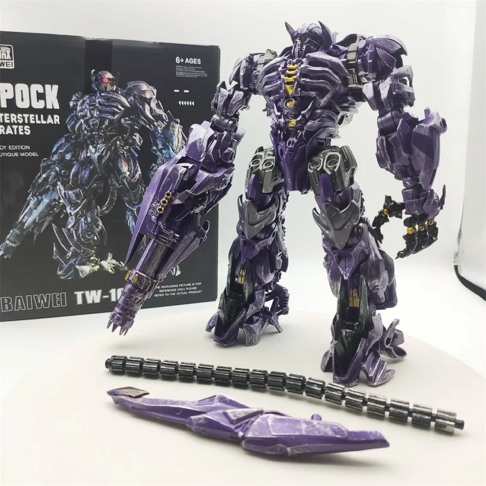 In Stock Transforming Toy BAIWEI TW1028 Shockwave SS56 Alloy Version Robot Boy Model Figure Action Figures Toys Collection Gifts