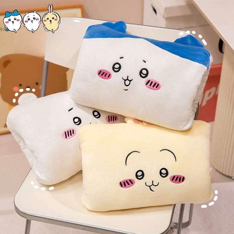 Chiikawa Hand Pillow Office Student Dormitory Soft Fur Hachiware Usagi Winter Girls' Soft Pillow for Girls The Best Gift