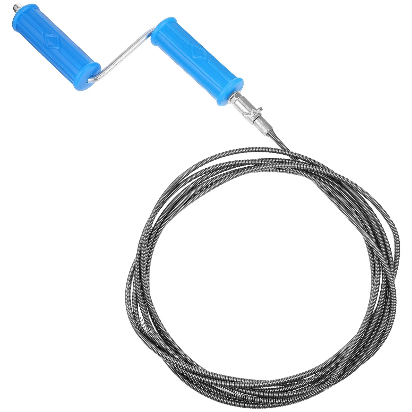 

Профессиональный прочистной шнур для канализации 5 м с эргономичной ручкой и надежным пружинным механизмом для удаления волос и мусора, для домашнего использования