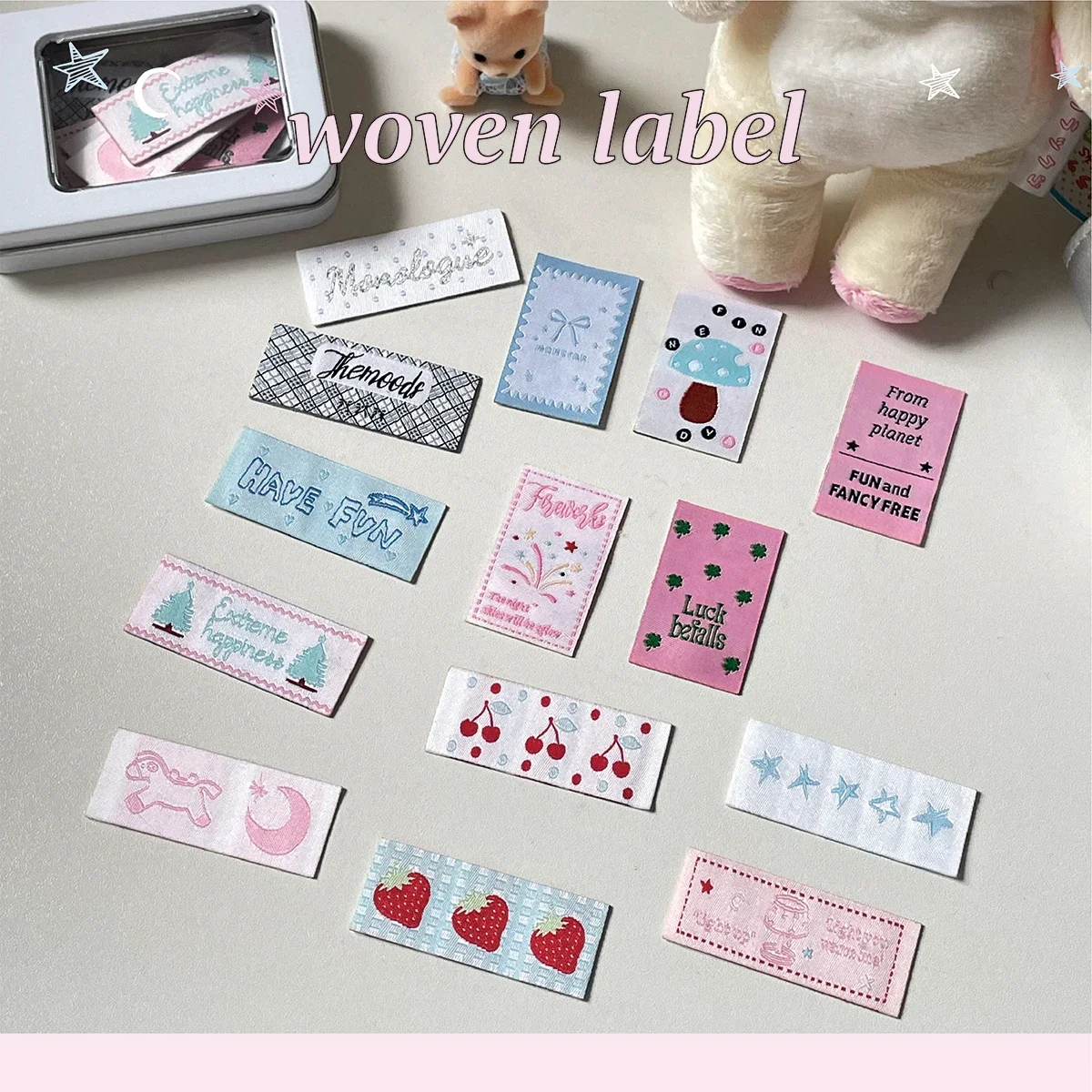 Adhesive cloth sticker, sewing handmade clothing weaving mark