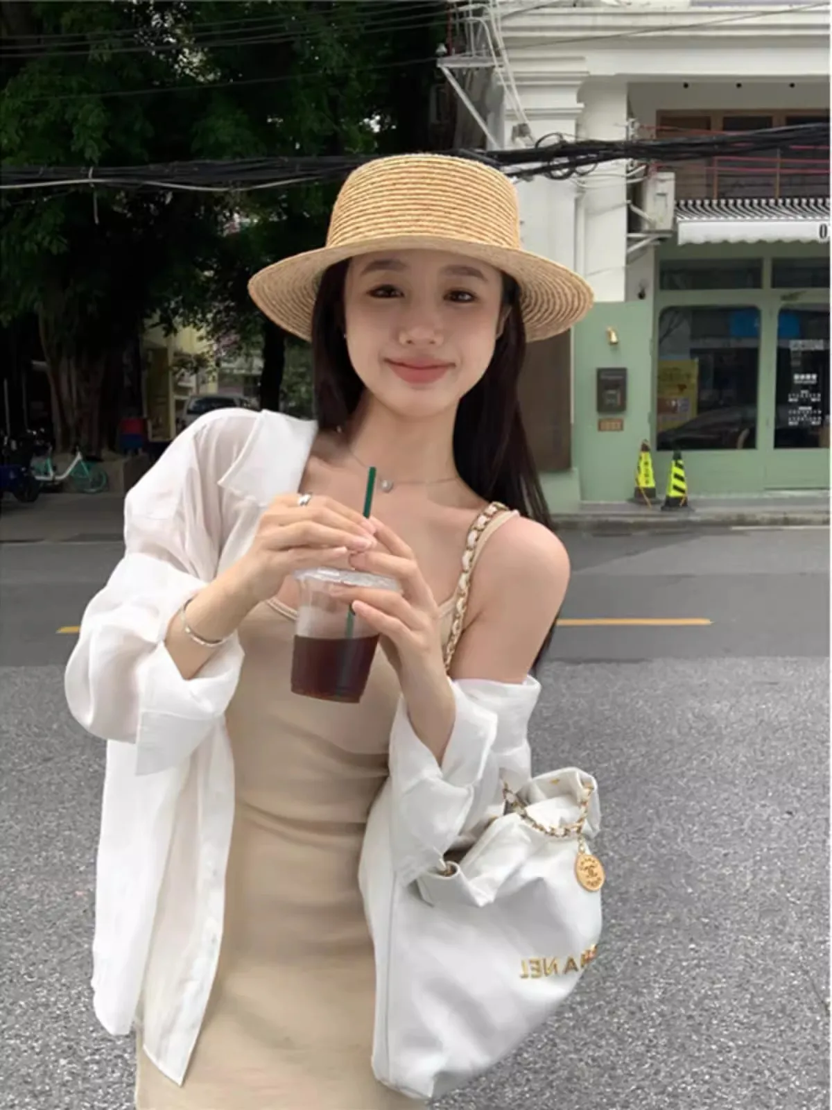 Vestidos sin mangas para mujer, vestidos de verano de lino con cuello redondo, cintura elástica, borde de pétalo acampanado, ropa de playa de longitud corta OL