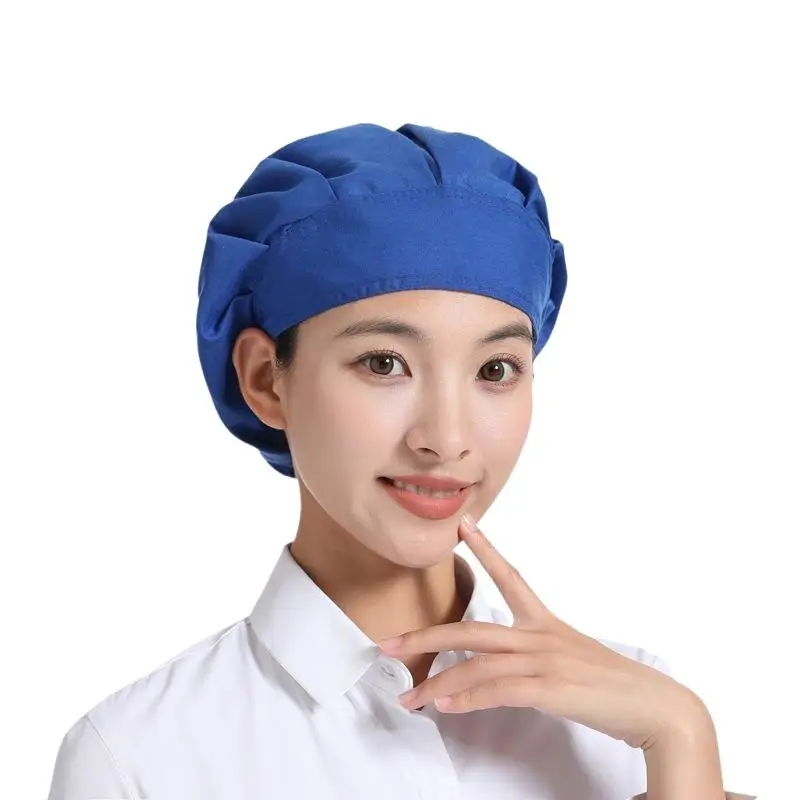 Atmungsaktive bedruckte Arbeitskappen aus Polyester-Baumwolle für Krankenhauskrankenschwestern, Ärzte und Zahnärzte. – Detail 7