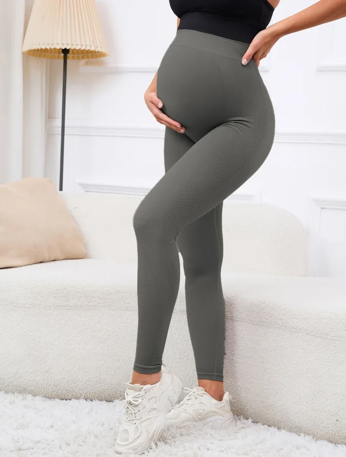 Yogahose für schwangere Frauen, Sport-Leggings, lange Hose – Detail 20