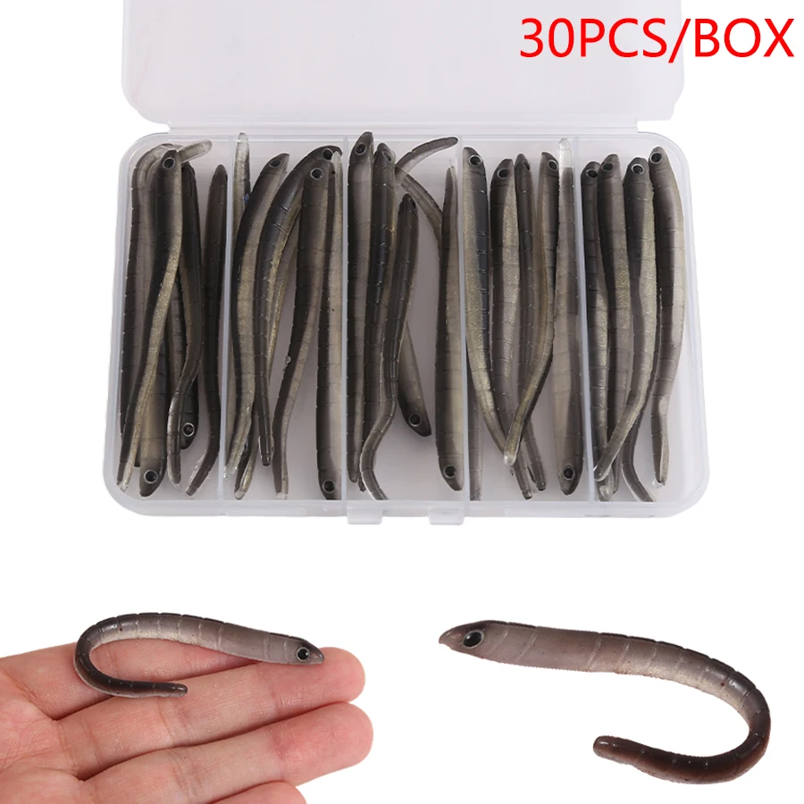 30PCS/BOX Worm Soft Artificial Bait Carp Bass Shad Leurre 3d Eyes Souple Fishing Tackle Jig Wobbler For Fishing Lures Swimbait - AliExpress 18 30PCS/BOX Worm Soft Artificial Bait Carp Bass Shad Leurre 3d Eyes Souple Fishing Tackle Jig Wobbler For Fishing Lures Swimbait - AliExpress 18