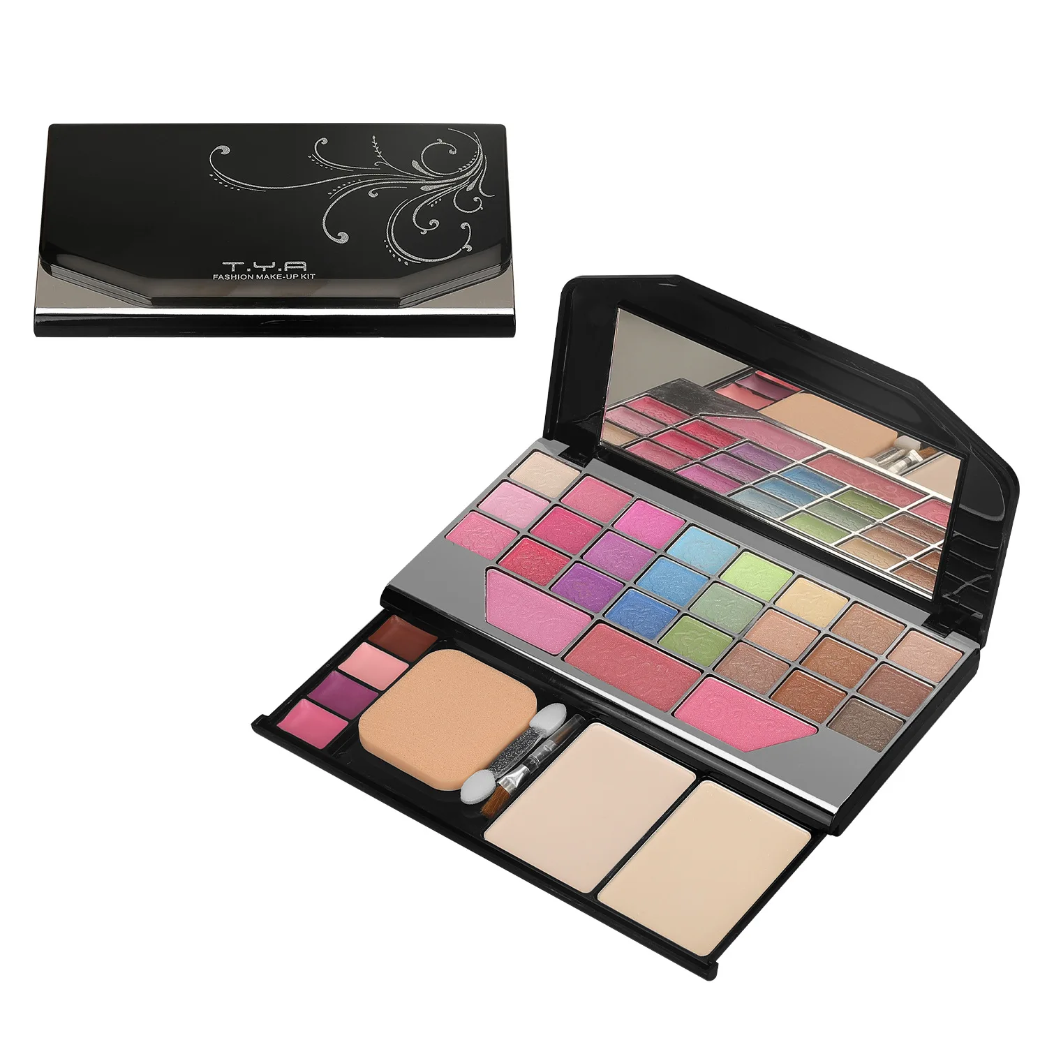 Professional Essential 33 Colors Eyeshadow Palette Blush Lip Gloss Makeup Beauty Cosmetics Glitter Eye Shadow Powder Kit Sets