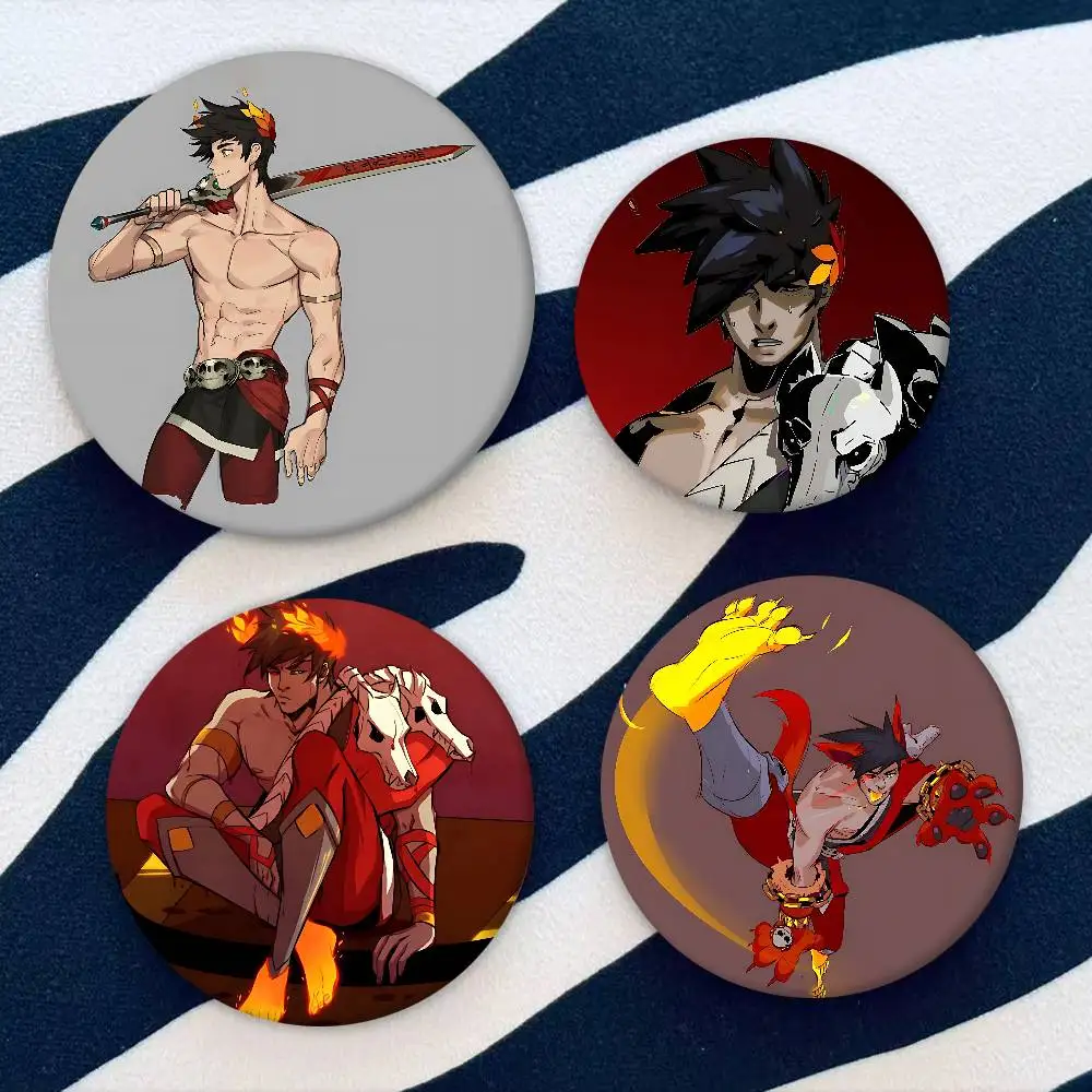 H-Hades لعبة فيديو ميمي شارات بروش مستديرة شارة الطرفية التلبيب دبابيس صفيح لحقيبة كتف اكسسوارات هدايا تذكارية