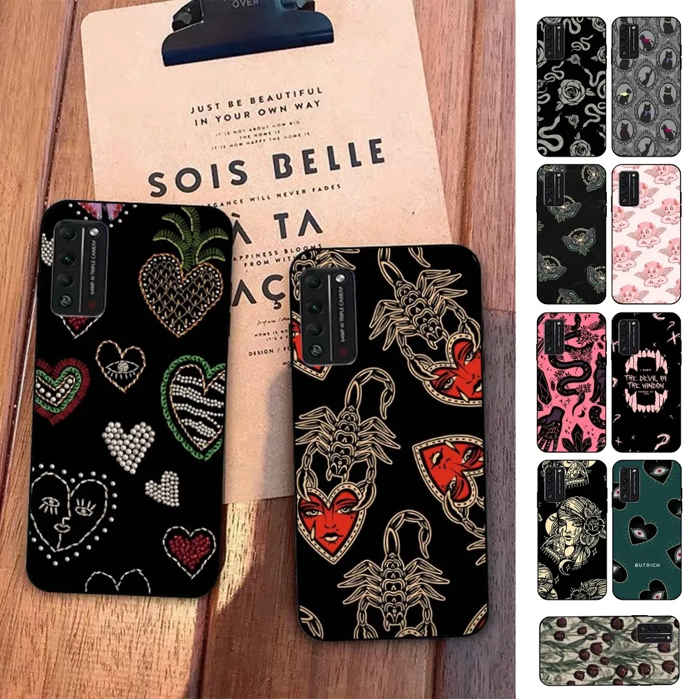 

Aesthetic Pattern Phone Case For Huawei Honor 10 lite 9 20 7A 9X 30 50 60 70 pro plus Soft Silicone Cover