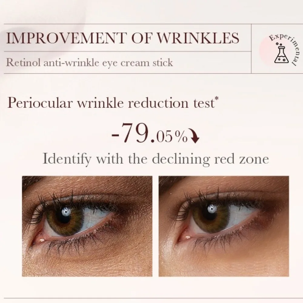 Moisturizing Retinol Eye Cream Stick Anti-Wrinkle Fade Fine Lines Eye Bag Removal Cream Anti Dark Circle Firming Skin Eye Cream