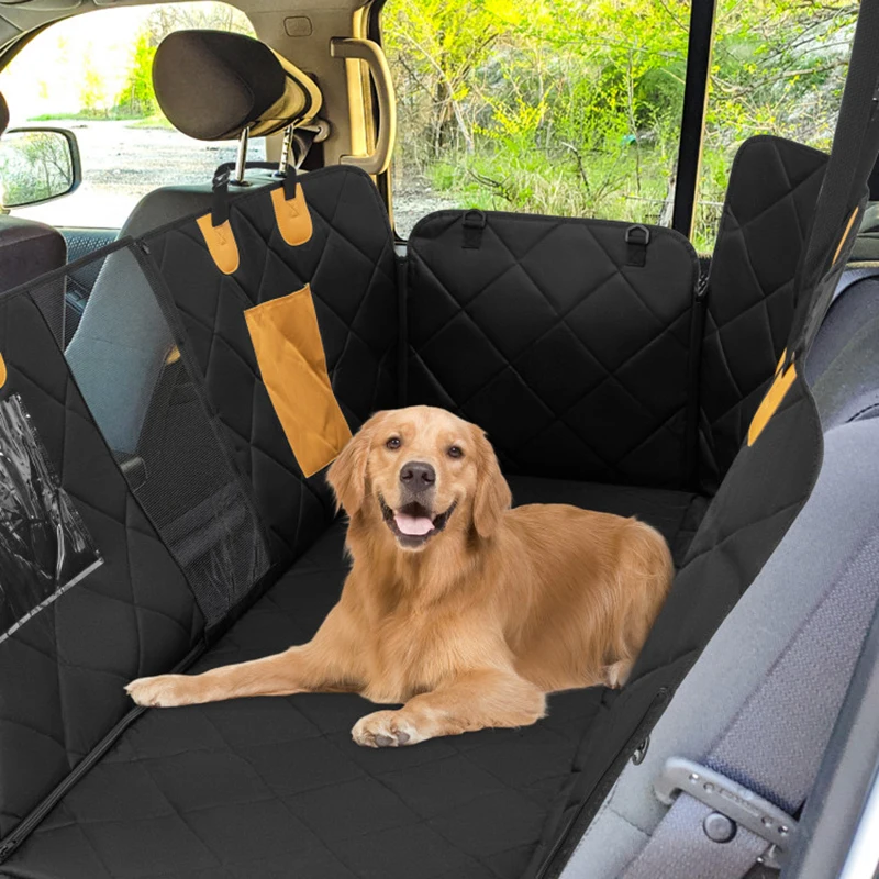 

Durable Material Comfy Pad Dog Car Seat Cover Mats Hammock Protector with Mesh Window for Small Medium Dogs outside travel use