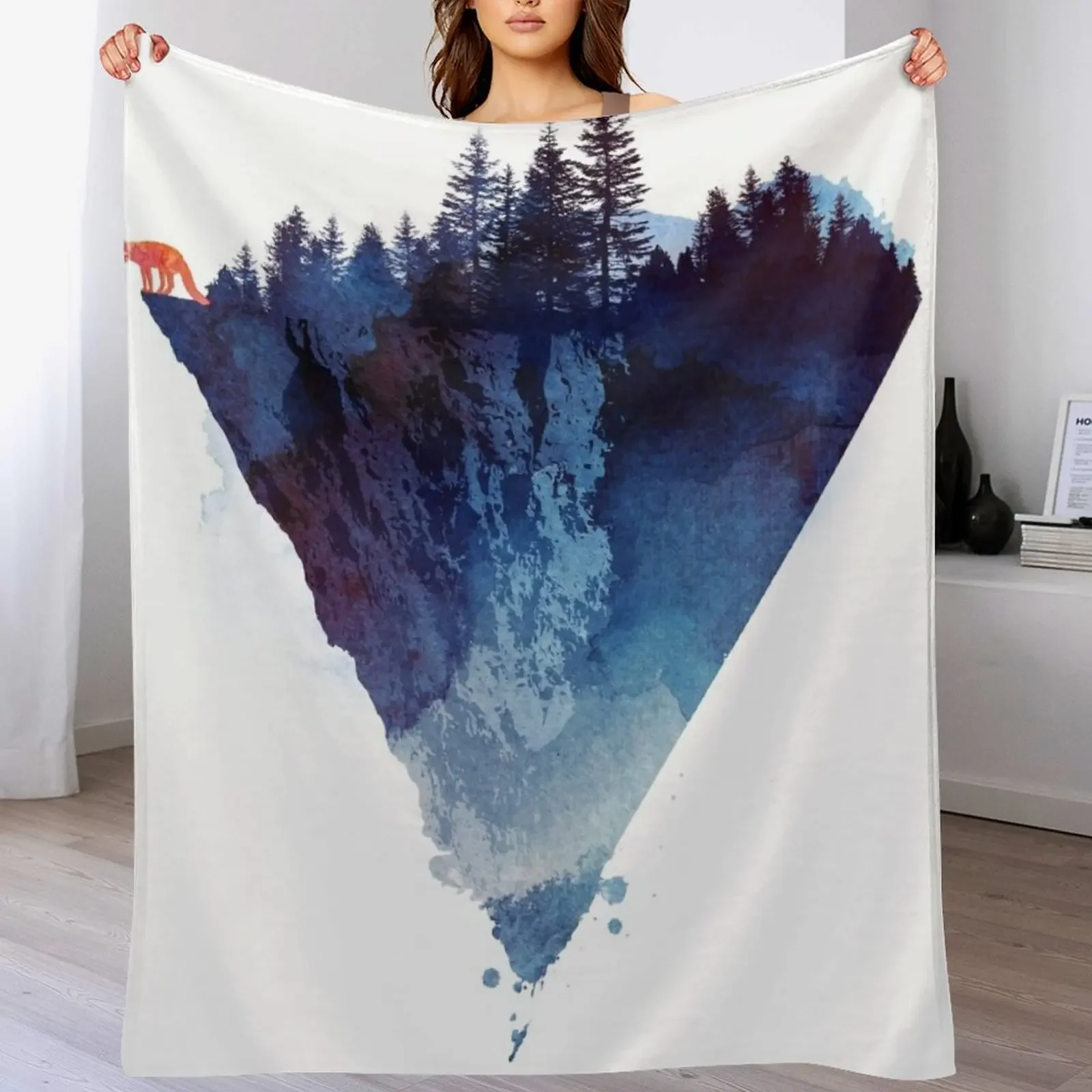 

Near to the edge Throw Blanket Loose Flannel Hair Plush Blankets