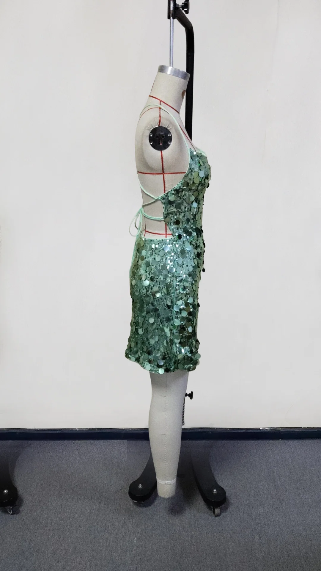 Robe de plage à paillettes pour femmes, Sexy, ajourée, col rond, sans manches, Cover-Up pour Bikini, robe de vacances, été, 2026