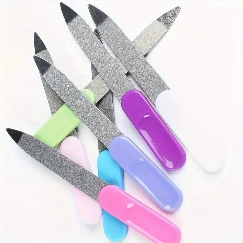 Stainless Steel Nail File Without Fragrance, Double-sided Sandblasting Treatment, Nail Trimming and Polishing Tool Set