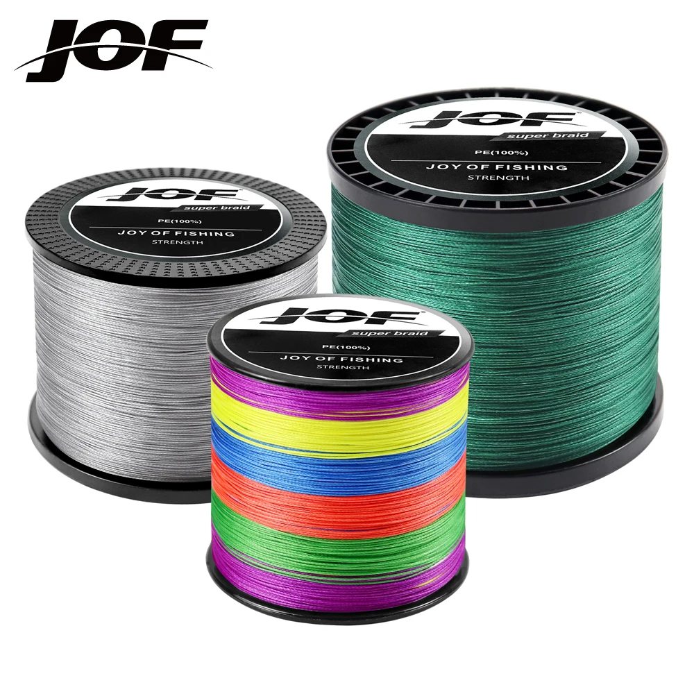 

JOF 8 Strands Braided Fishing Line Multifilament 300M 500M 1000M 100M Carp Japanese Braided Wire Cord Accessories Sea