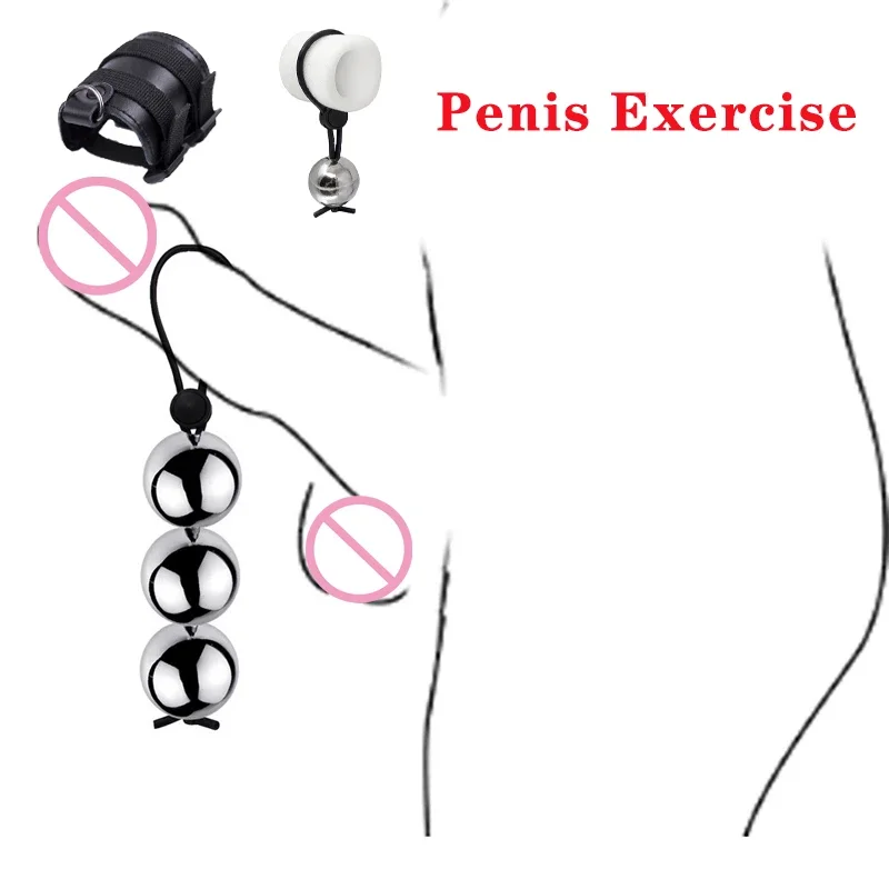 A Wide Selection of Spreader Male Physical Penis Ring Weight Stretching Apparatus Ghost Exercise Masturbator Set Erotic Sex Toys