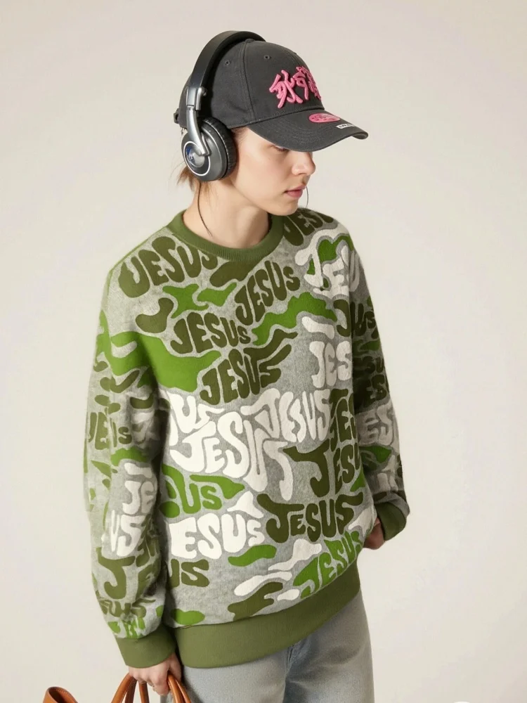 

Осенние мужские толстовки 2026, тяжелые шикарные пуловеры в стиле хип-хоп с длинными рукавами, унисекс, праздничные новые туники в корейском стиле