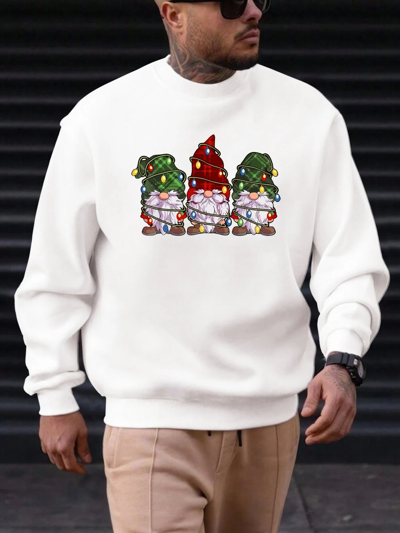 

Men's Cotton Crewneck Sweatshirt Graphic Printing 2025 New Trending Fashion Casual High Quality Top Clothing