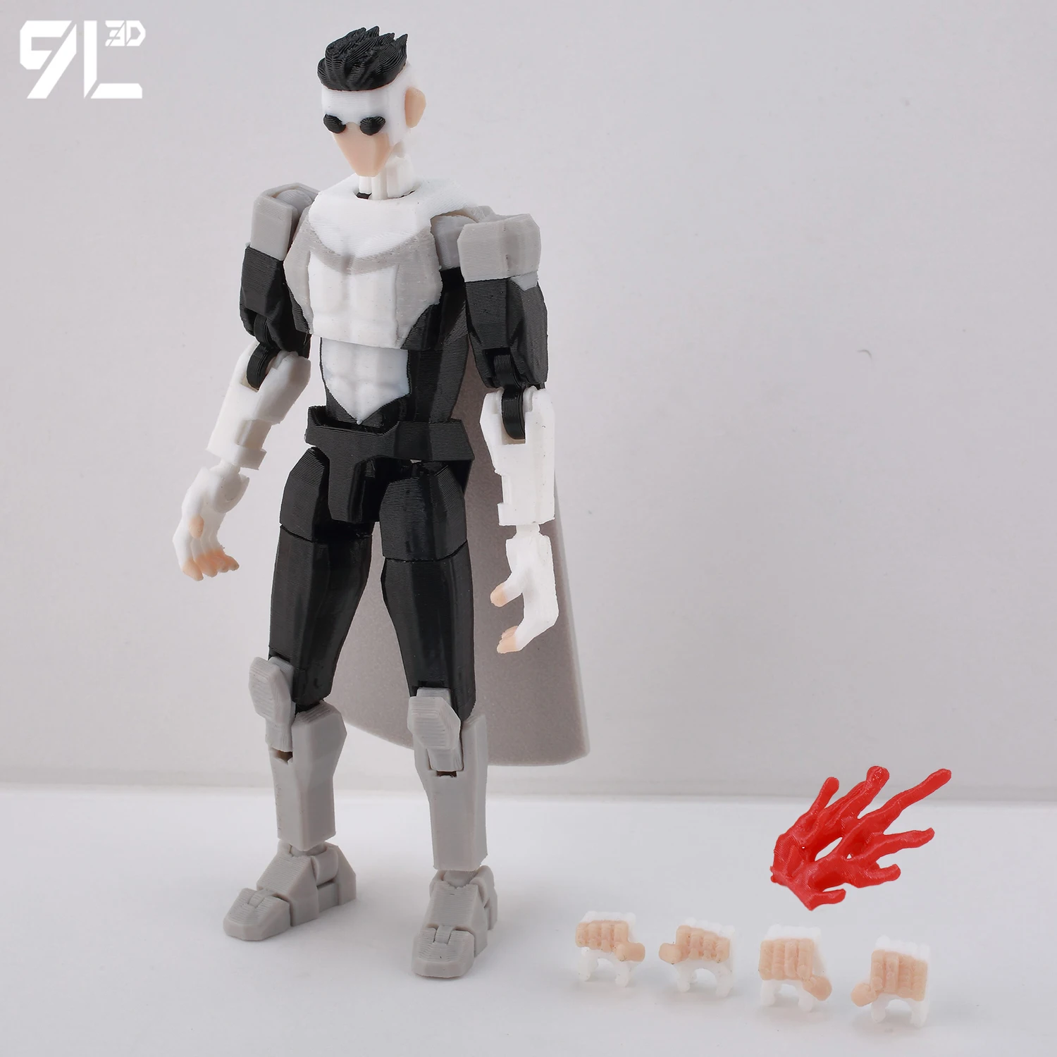 9L3D Superhero Team Invincible Boy Heroes Action Figure Lucky13 Dummy13 Veelkleurige T13 Multi-Jointed Collectible Toys Titan13