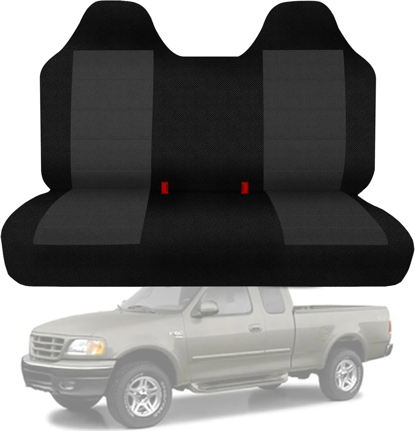 

Front Bench Seat Cover with Molded Headrests Fit for Ford F-150 1999-2004, Thick