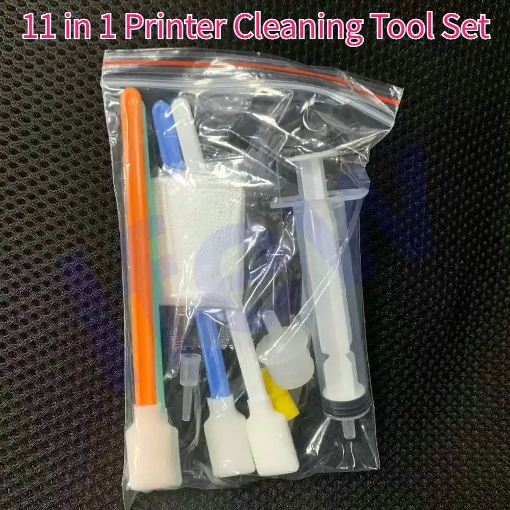 

DTF Ink Syringe Cleaning Printer Head Kit 11 in 1 Set Clean Ink Syringes Pigment Sublimation Dye Ink Syringe Tool Set Printhead