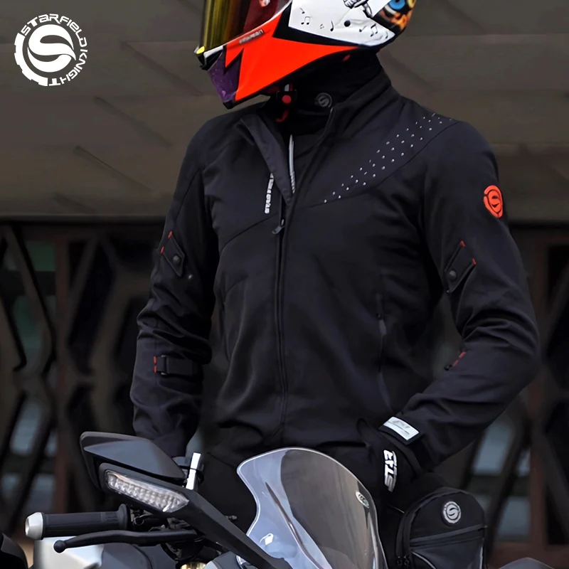 

SFK New Winter Men's Motorcycle Riding Jacket Clothes With Detachable Warm Inner liner Match CE Protective Equipment Accessories