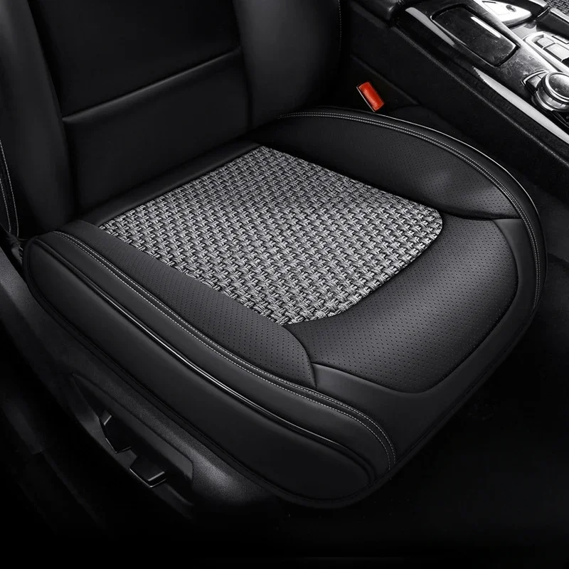 1pc All-inclusive Car Seat Cushion, Anti-slip and Dirt-resistant PU Leather Seat Cushion, Four Seasons Universal Auto Seat Cover