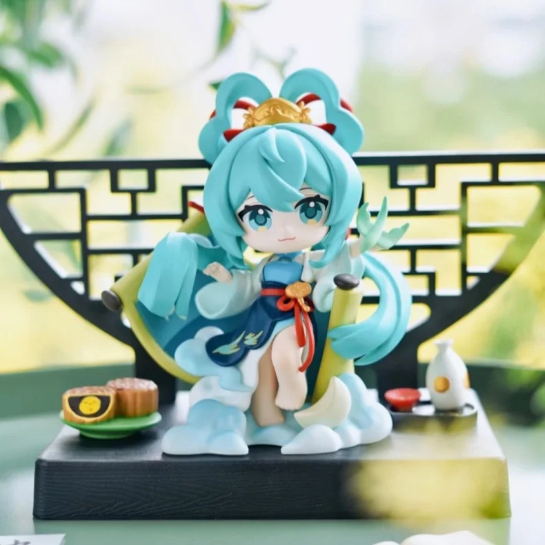 Echte Hatsune Miku Blind Box Ancient Charm Serie Berge Flüsse Wolken Meer Chinesischer Stil Anime PVC Figur Sammlerstück Geschenk – Detail 3