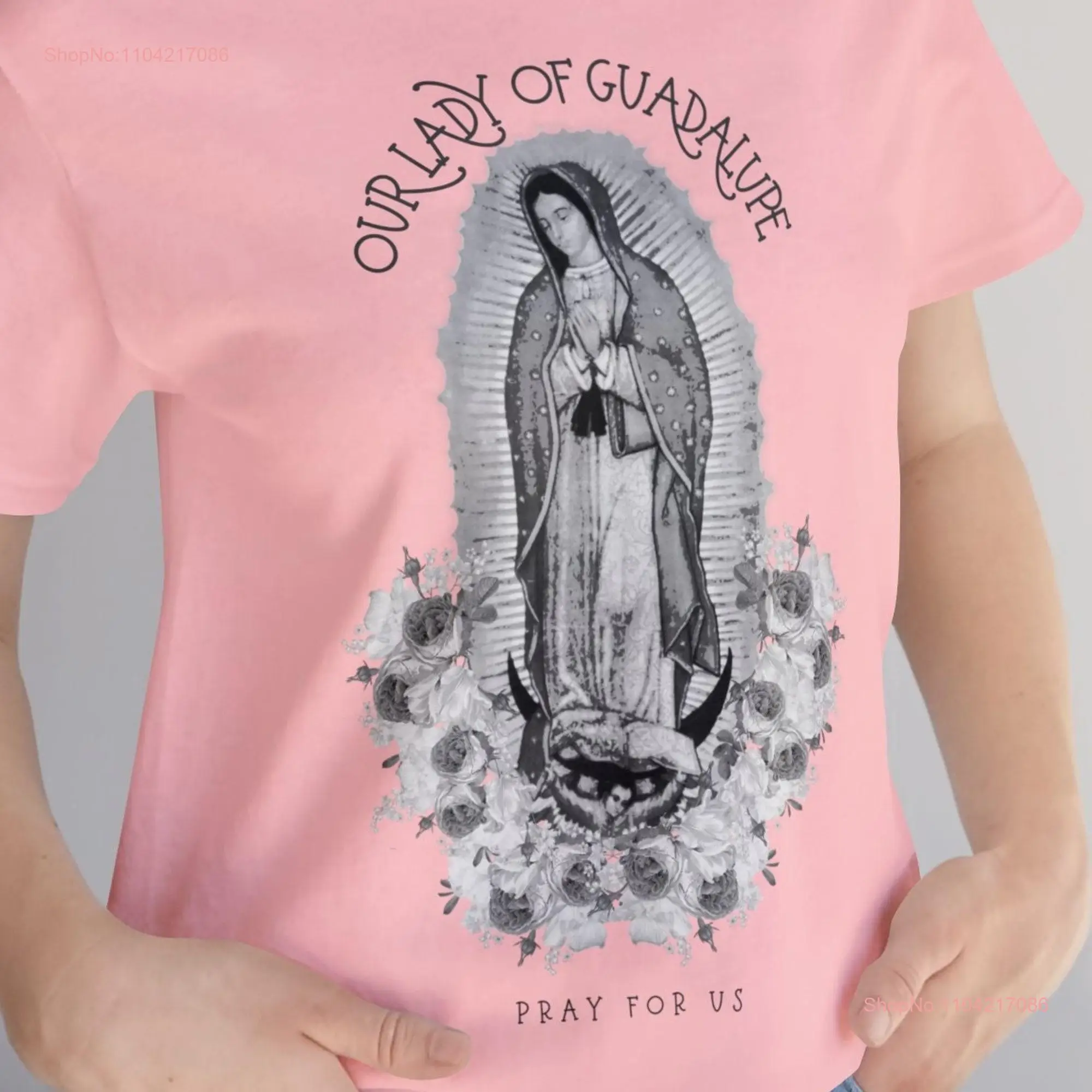 Our Lady of Guadalupe t shirt VIrgencita Maria de Playera Virgen La Guadalupana Catholic Christmas g ift