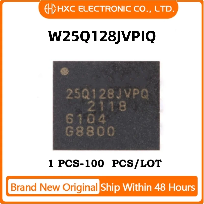 50PCS/100PCS 100% New IC W25Q128JVPIQ W25Q128 WSON8