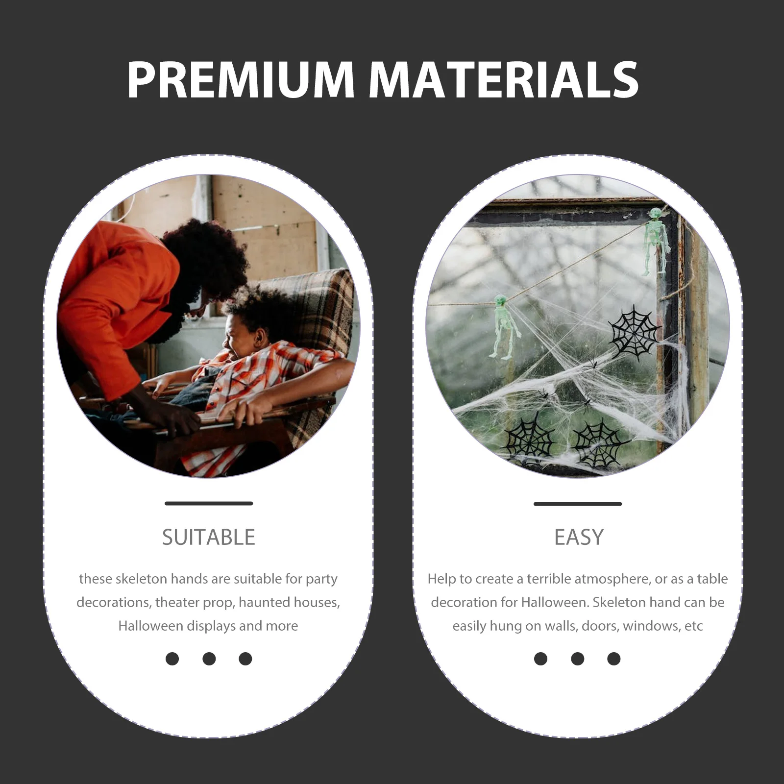 

8 Pcs Decorate Realistic Hands Plastic Halloween Scary Props Creepy Skeletons