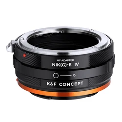 K&F Concept NIK(G)-E Nikon F AI G mount Lens to E FE Cameras Adapter Ring with Control Ring for Sony A6400 A7M3 A7R3 A7M4 A7R4