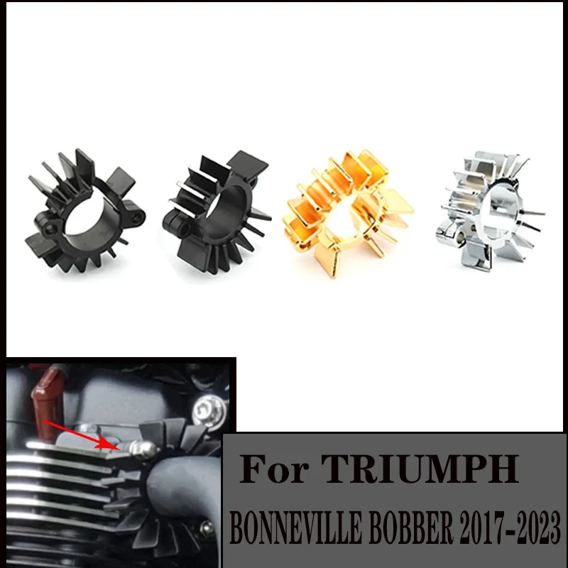 

For TRIUMPH BONNEVILLE BOBBER T120V SCRAMBLER 1200 XC/XE CUP/SCRAMBLER/Twin Finned Exhaust Pipe Head Heat Sink Fixing Clips