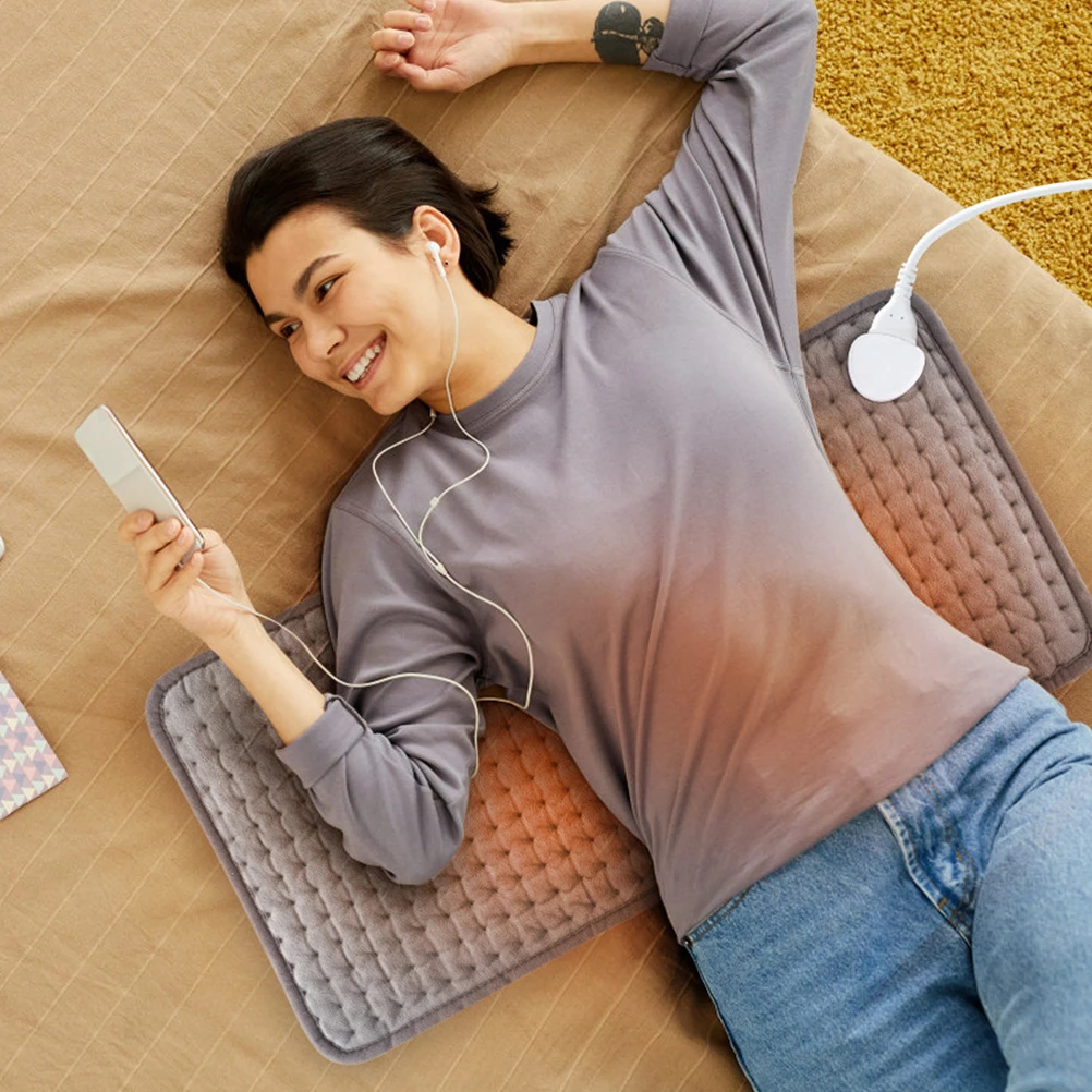 

Electric Blanket Heating Constant Temperature Pad Classic Plaid Design for Home Office Fast Warmth Electric Heating Cover Uk