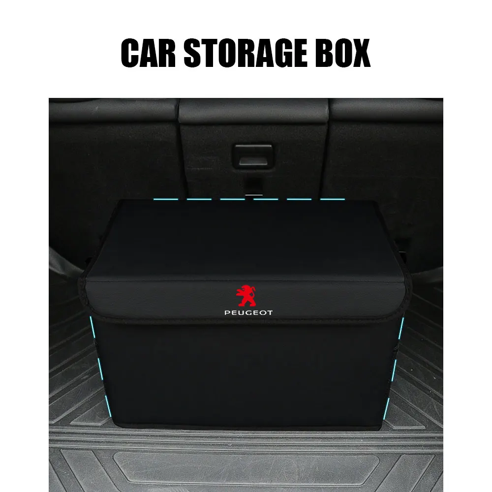 Car Trunk Storage Box Organizer Case Auto Multiuse Tool Stowing Tidying For Peugeot 407 2008 206 308 508 208 3008 207 307 107 GT