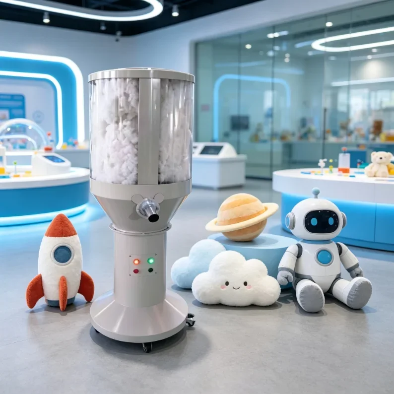 Teddy Bear Fiber Filling Unit Portable Toy Stuffing Machine For Children Stuffed Bear Business Use Complete Core Parts Customize